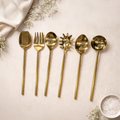 Gold Finish Serving Set