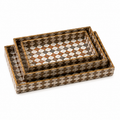 Artisan Geometric Tray Set