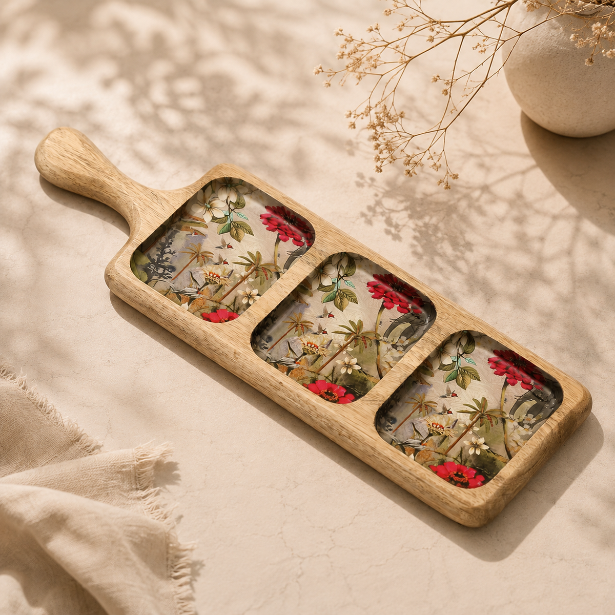 Botanical Mosaic 3 platter