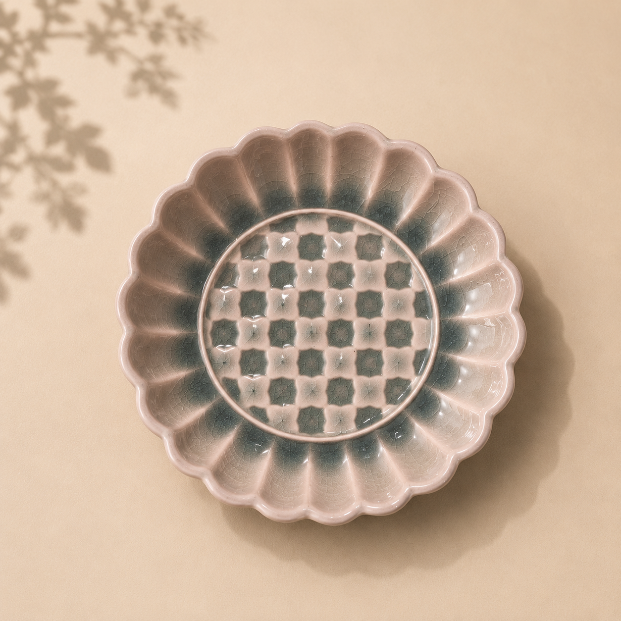 Dual-Tone Fluted Ceramic Dessert Mini