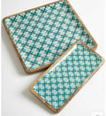 Eden Mosaic blue platter