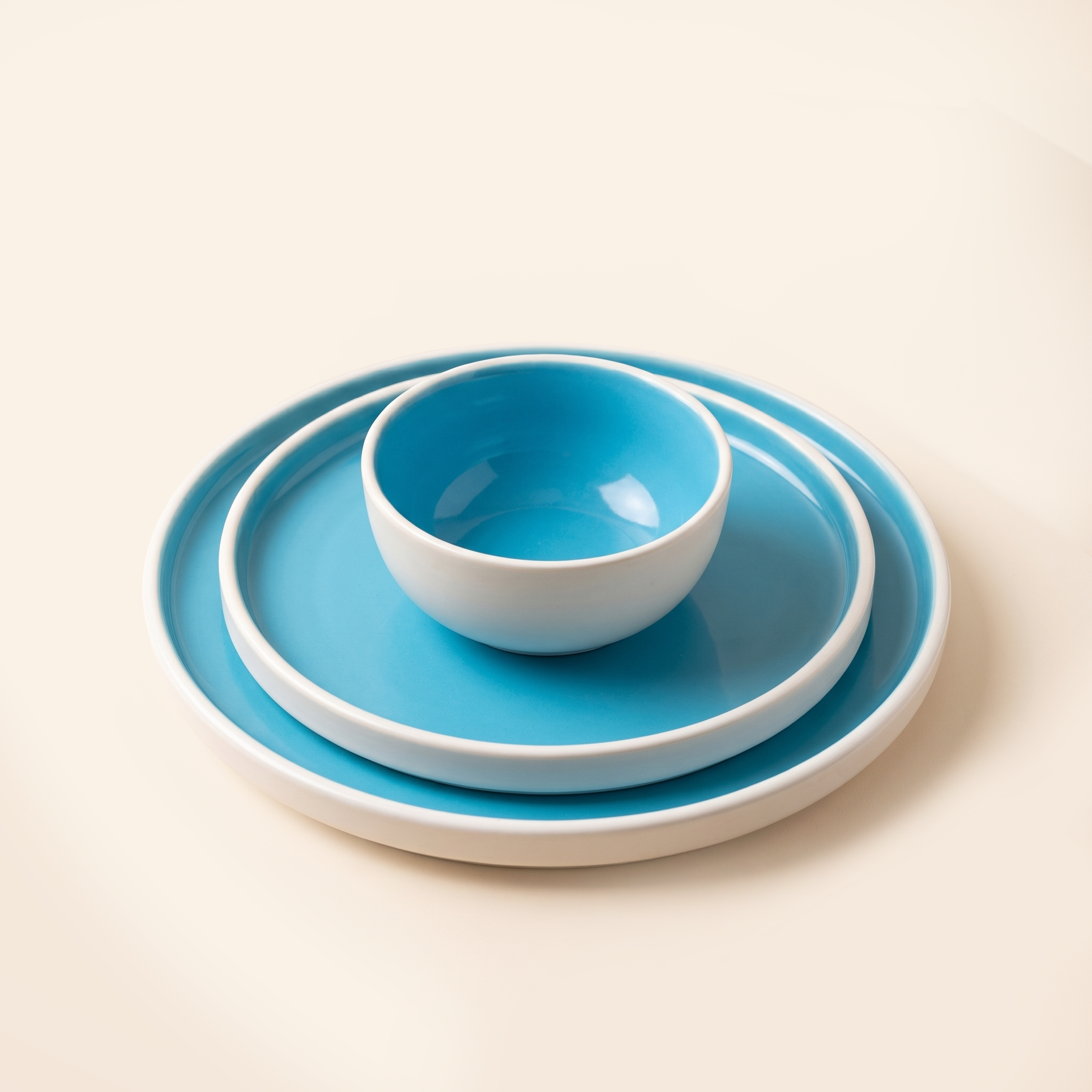 Edged Thali Dual Coloured Plate