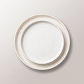 Edged White Thali Plate