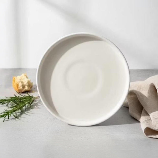 Edged White Thali Quarter Plate