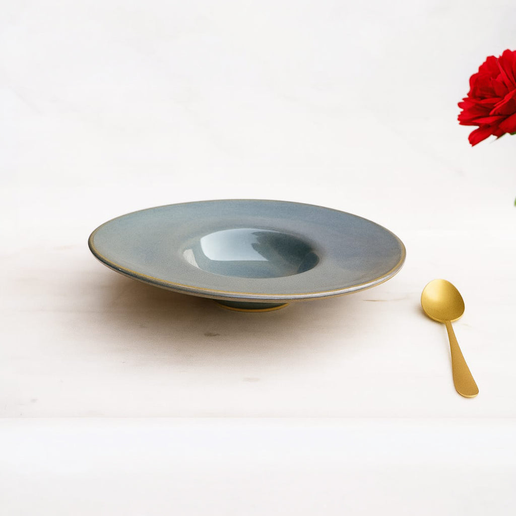 The Horizon Wide-Rim Plating Plate