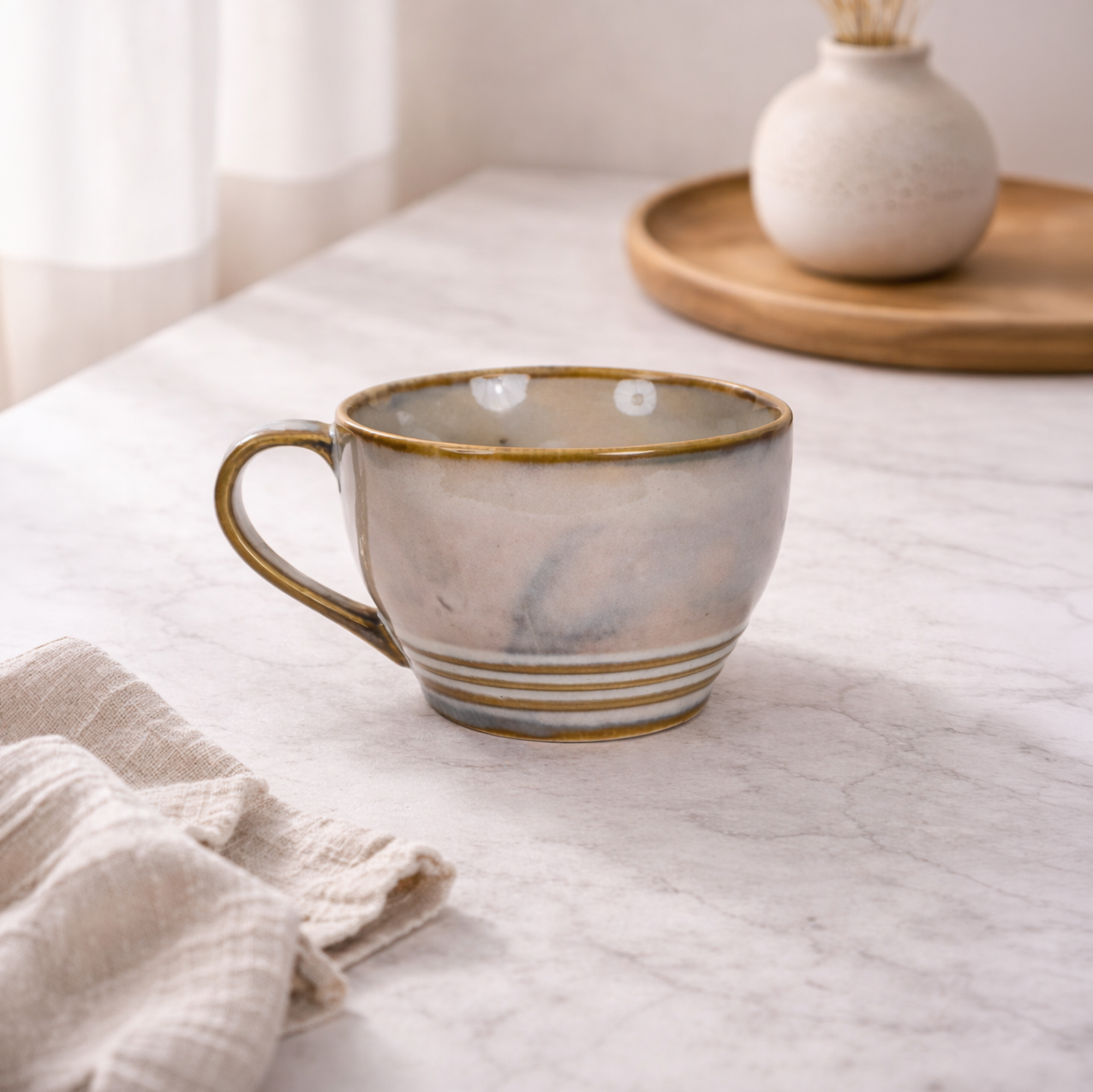 Marble Drift Ceramic Cup