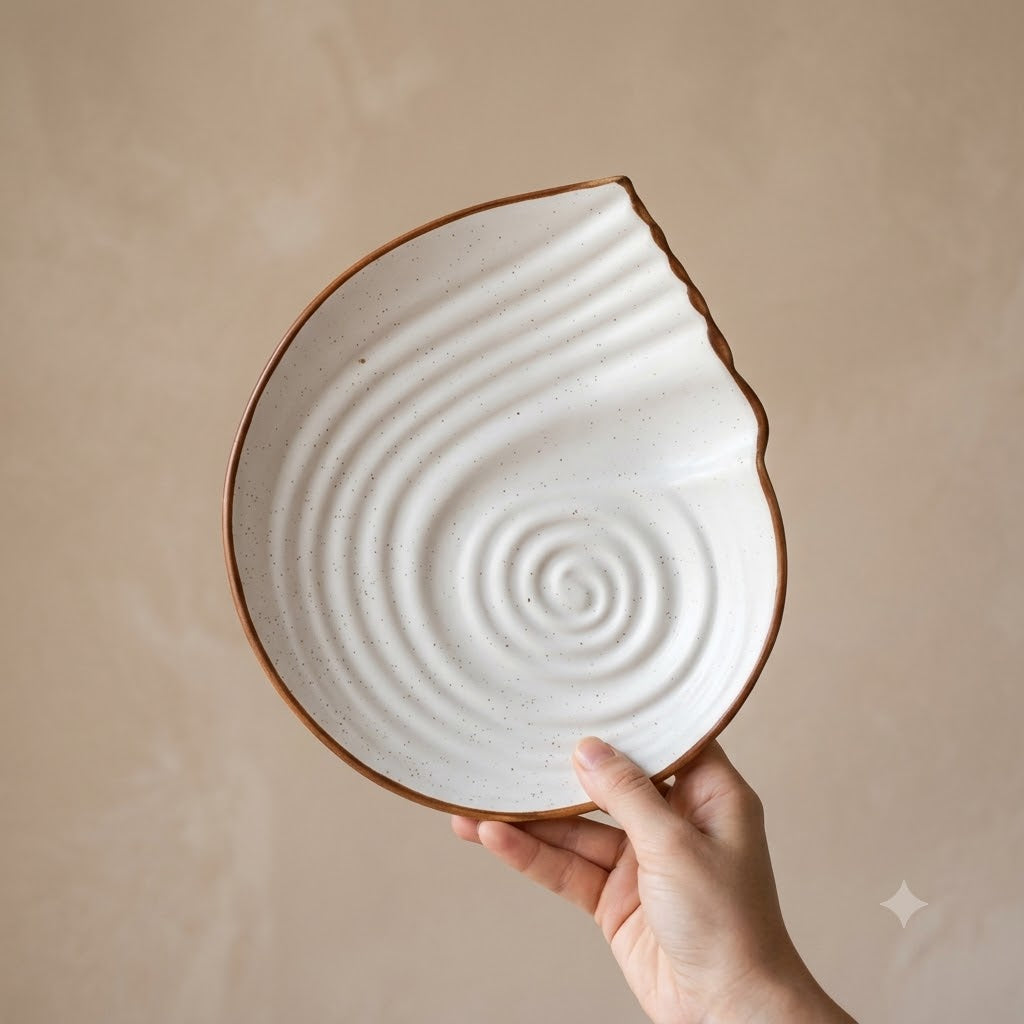 Oyster shell plate
