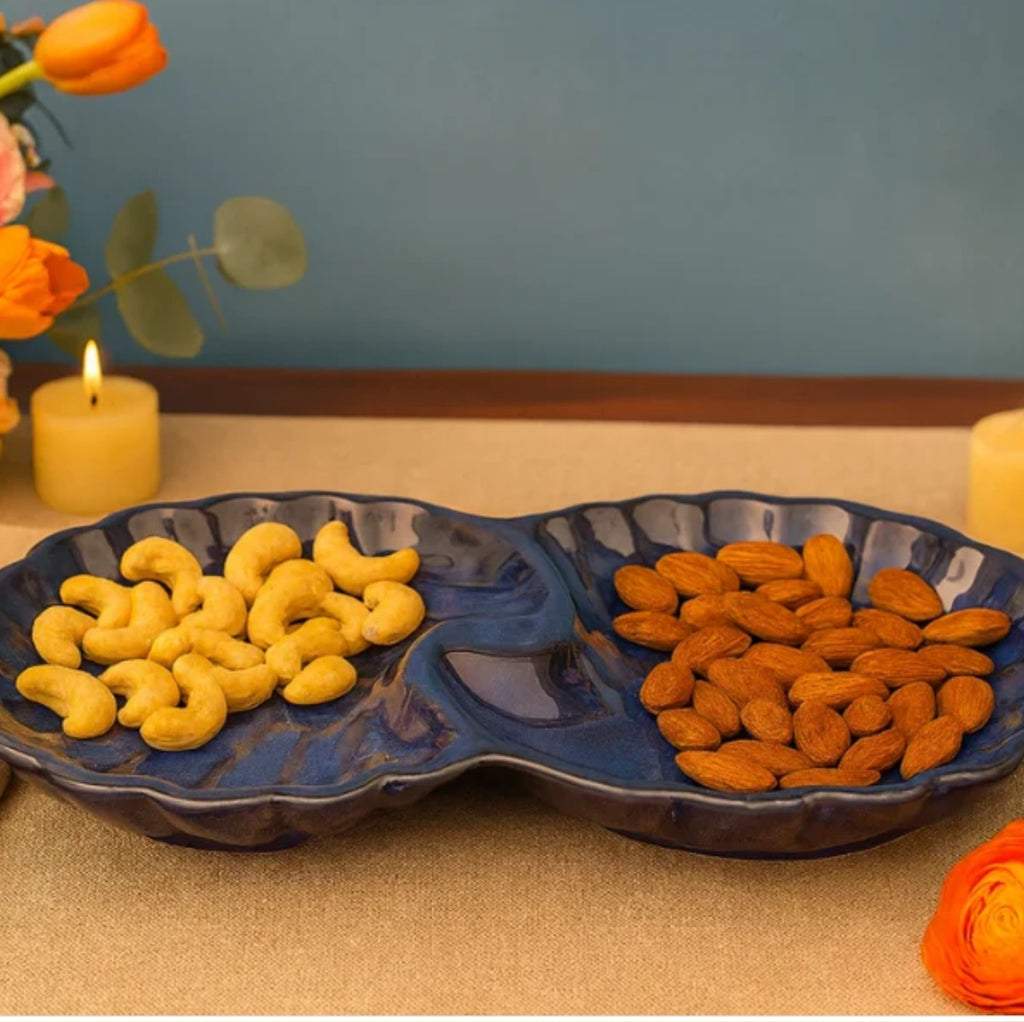 Dual Shaped Leaf Platter