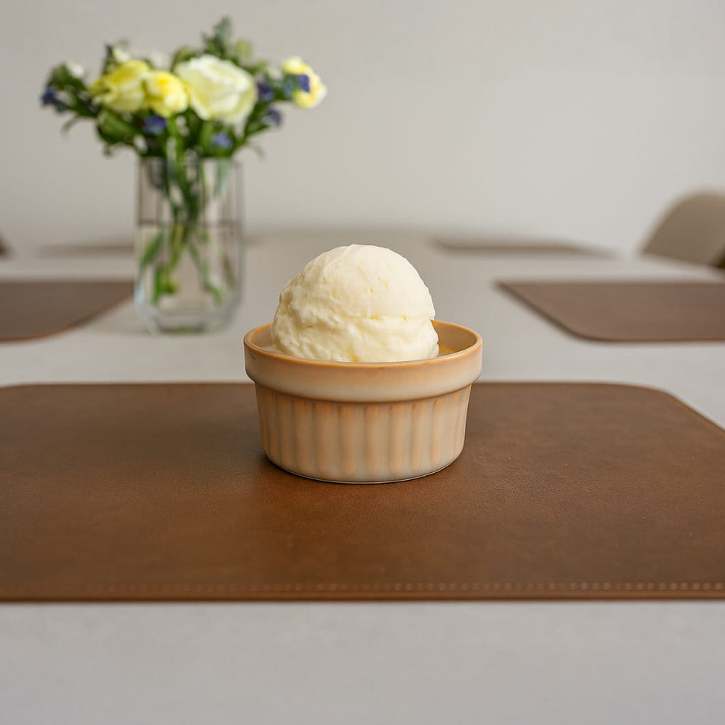 The Fluted Sandstone Dessert Bowl