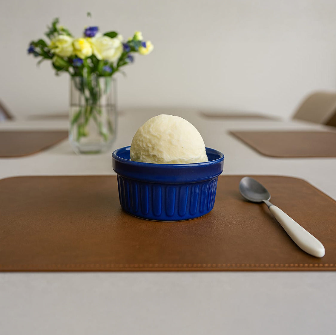 The Fluted Sandstone Dessert Bowl