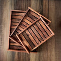 Walnut stripe Tray